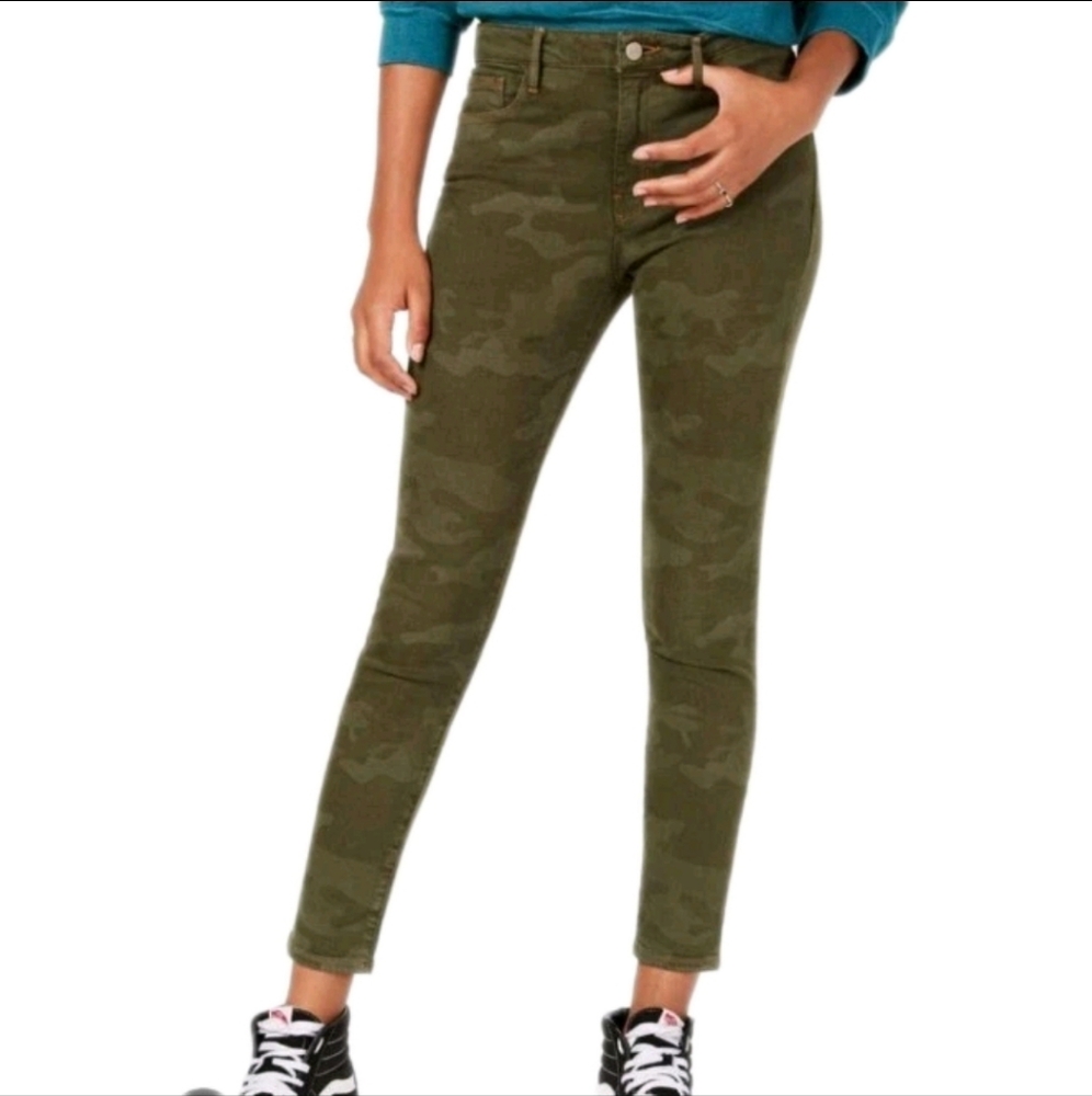 SANCTUARY Low-rise Camouflage Skinny Denim Pants Size 2